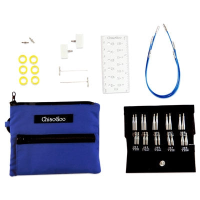 Kit BLEU Twist Shorties interchangeables - Small - ChiaoGoo
