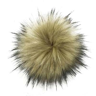Pompom avec bouton-pression